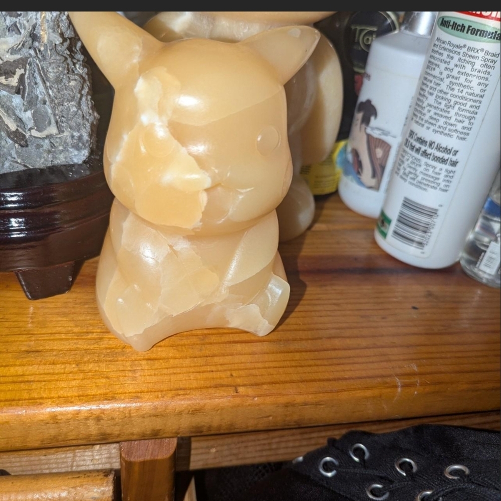 Pikachu Calcite Carving